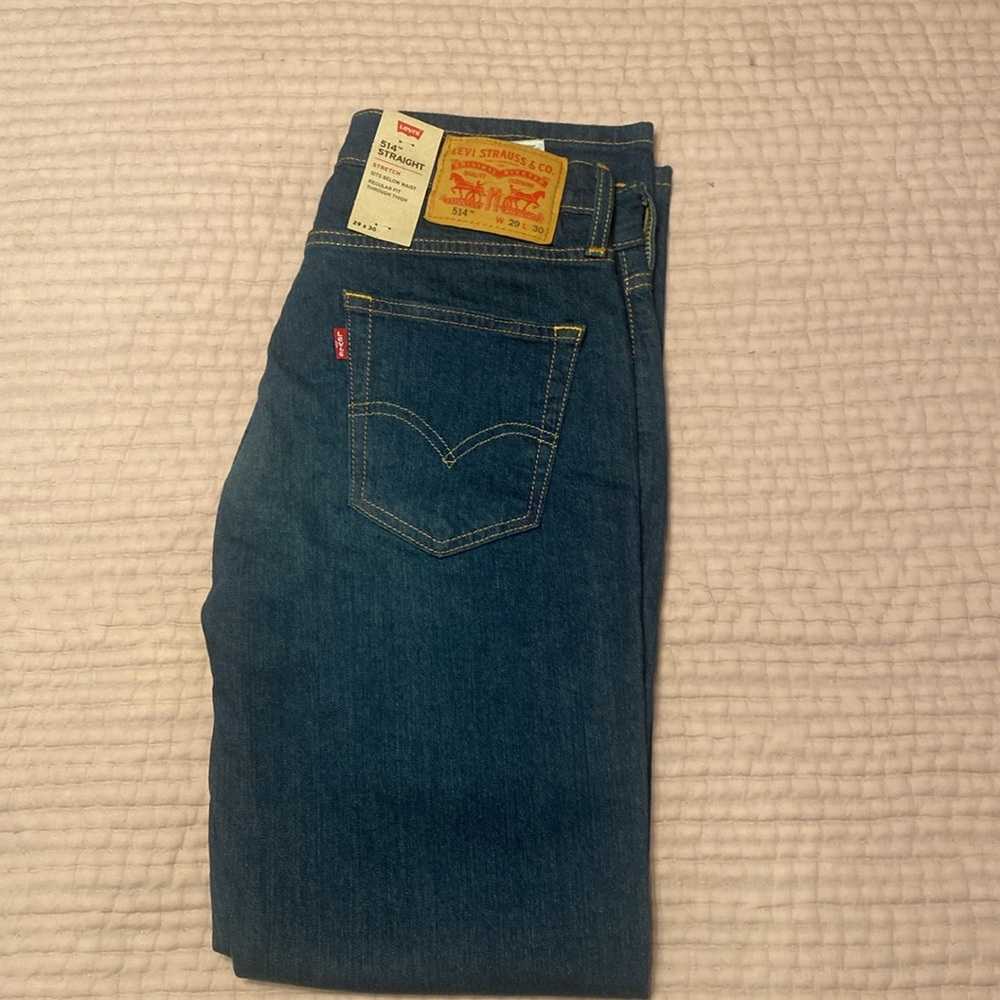 Men’s 514 straight stretch 29x30 jeans. Brand new, never worn - Picture 2 of 4